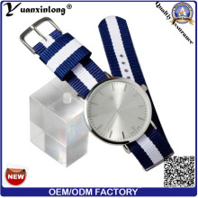 YXL-631 2016 Fashion cuarzo reloj chino movimiento Sunray cara Nylon banda reloj de pulsera